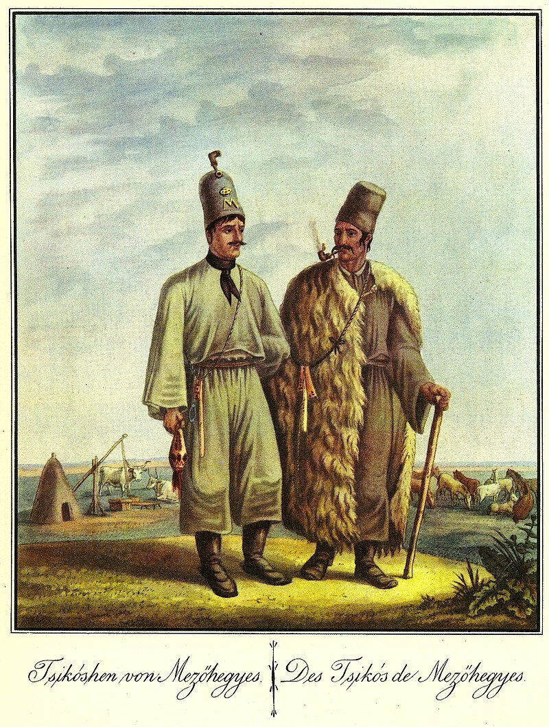 Пастухи из окрестностей Мезёхедьеша, Венгрия