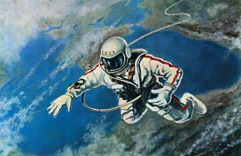 АЛЕКСЕЙ ЛЕОНОВ. НАД ЧЕРНЫМ МОРЕМ. 1966 
