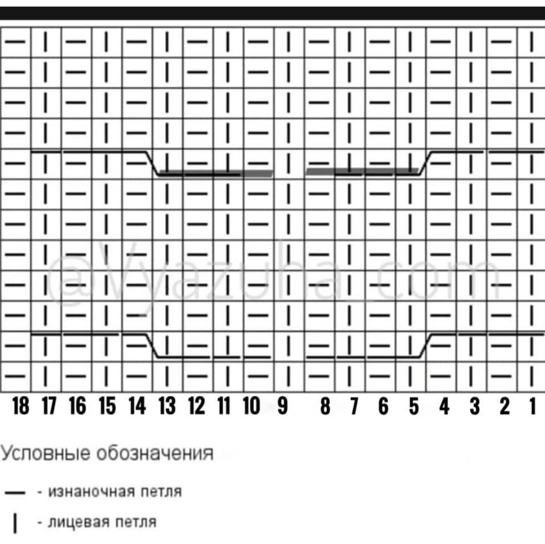 Схема узора