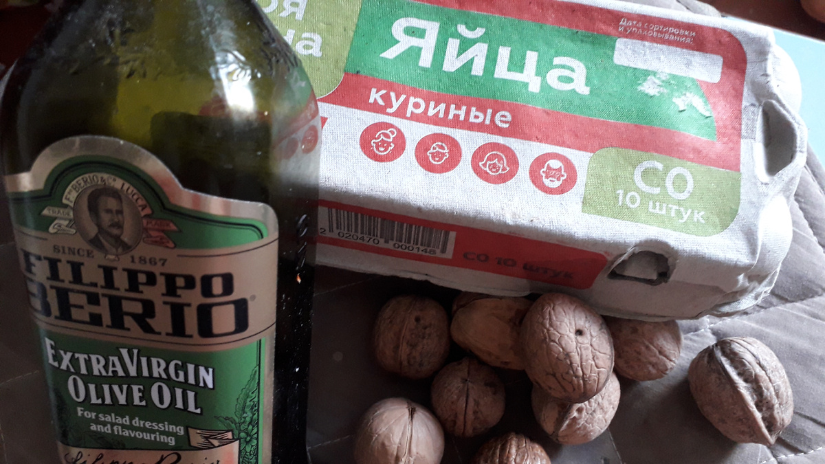 яйца, орехи, масло - фото автора