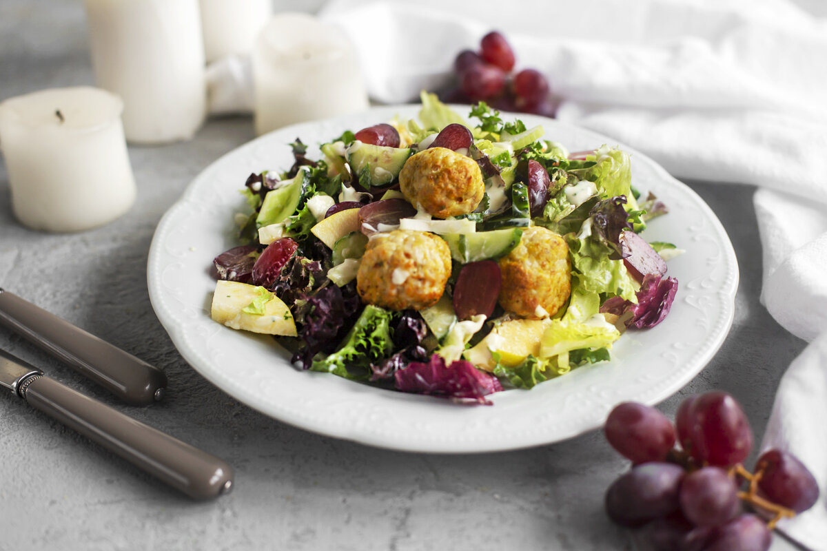 Салат с нутом и виноградом, пошаговый рецепт с фотографиями – Европейская кухня: Салаты. «Еда»