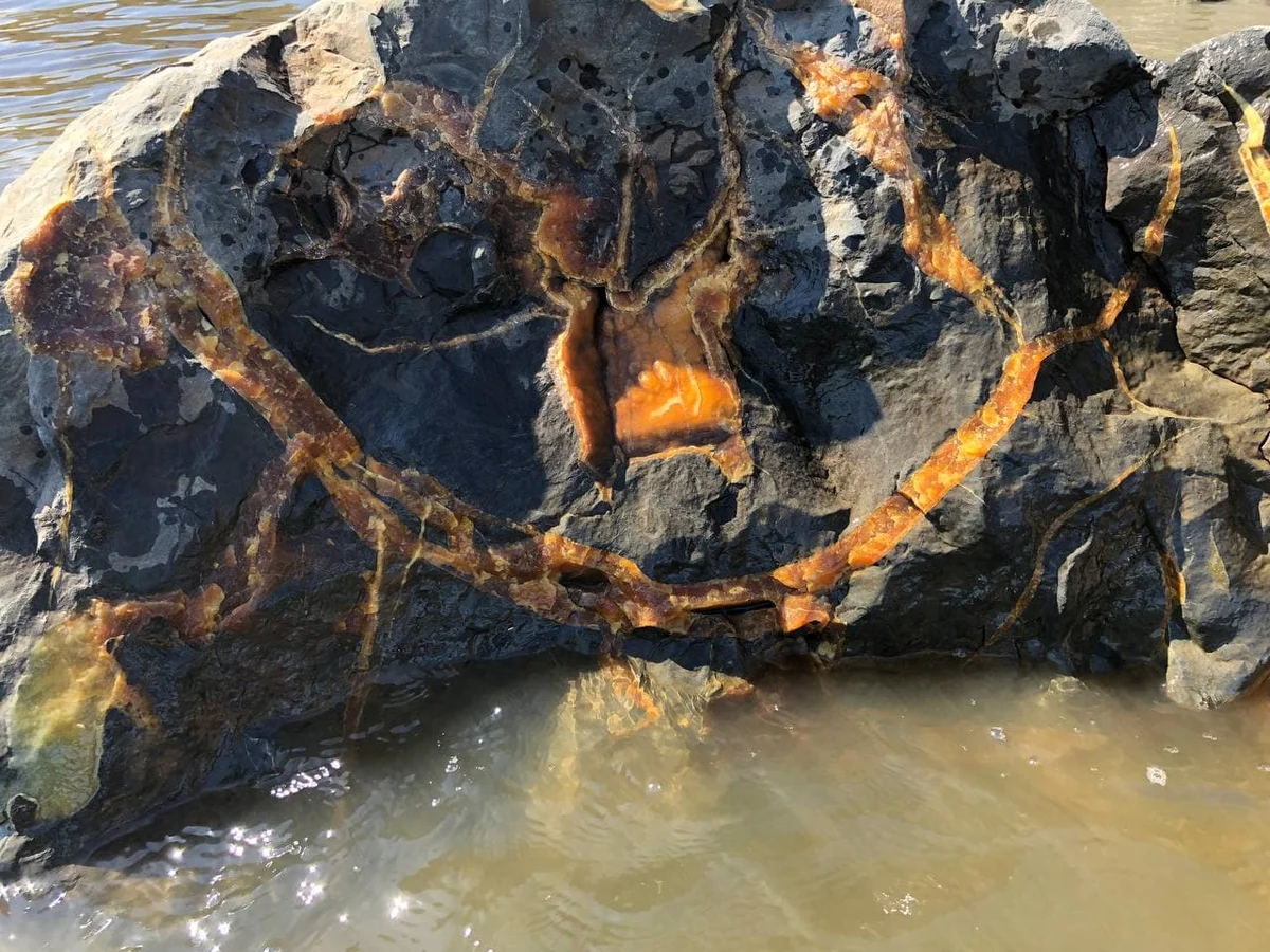 Deposits of stone Simbirtсite on the Volga coast