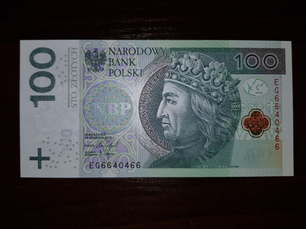 Как выглядит 100 злотых