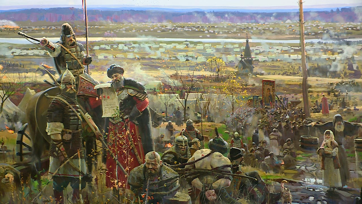 Освобождение руси от татаро монгольского ига год. Диорама великое стояние на реке Угре Рыженко.