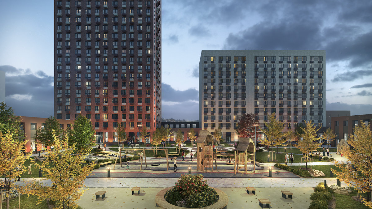 3D-визуализация проекта «Зелёный парк»