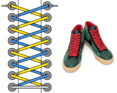 Как красиво зашнуровать кроссовки