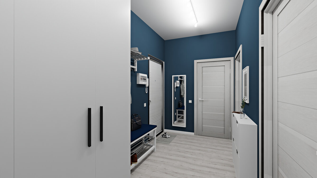 В прихожей должно оставаться место и для одежды и для маневра