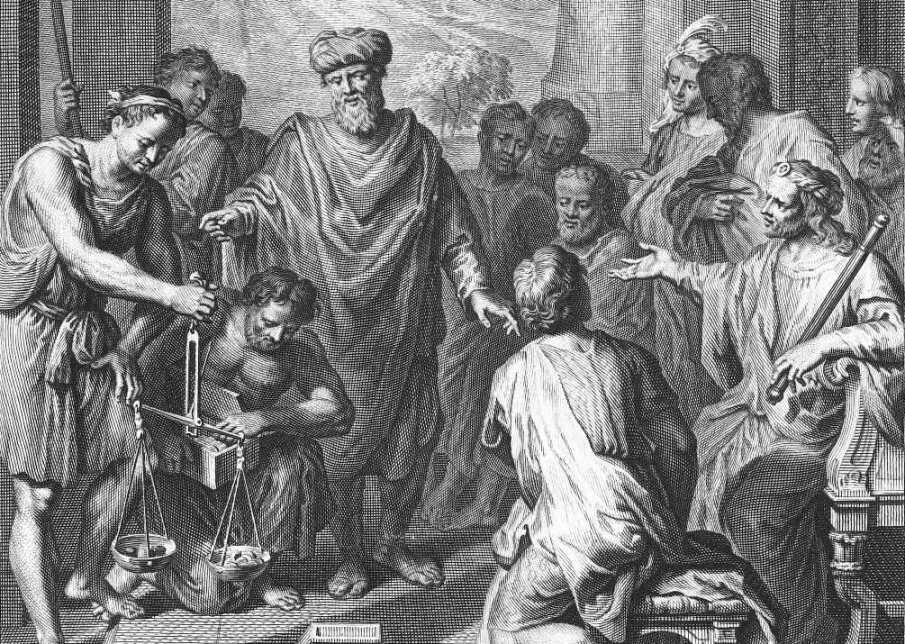 Авраам покупает поле у Эфрона , Гиллиам ван дер Гоувен, 1728