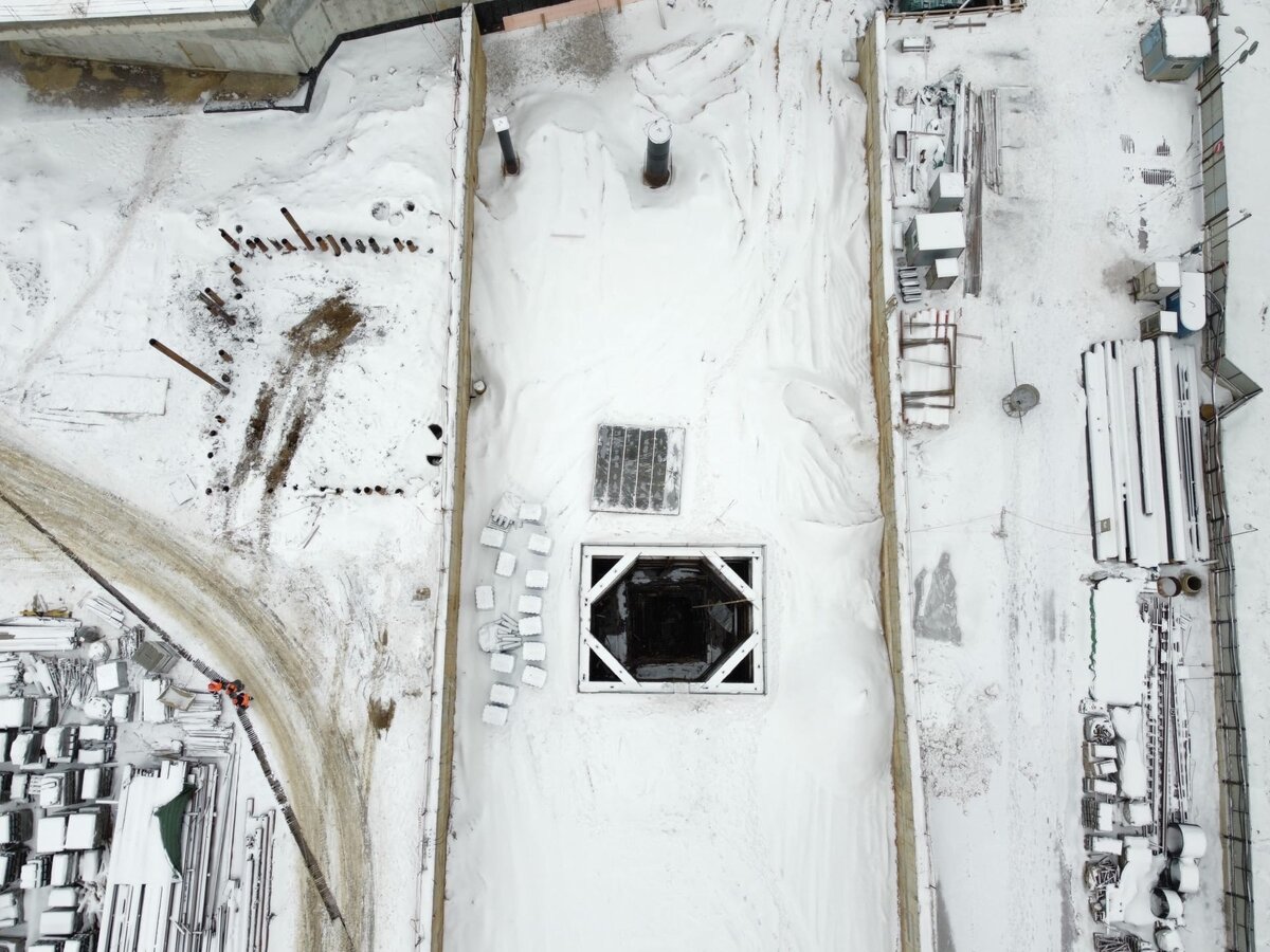 📷 2: Технологический проем в перекрытии тупиков.