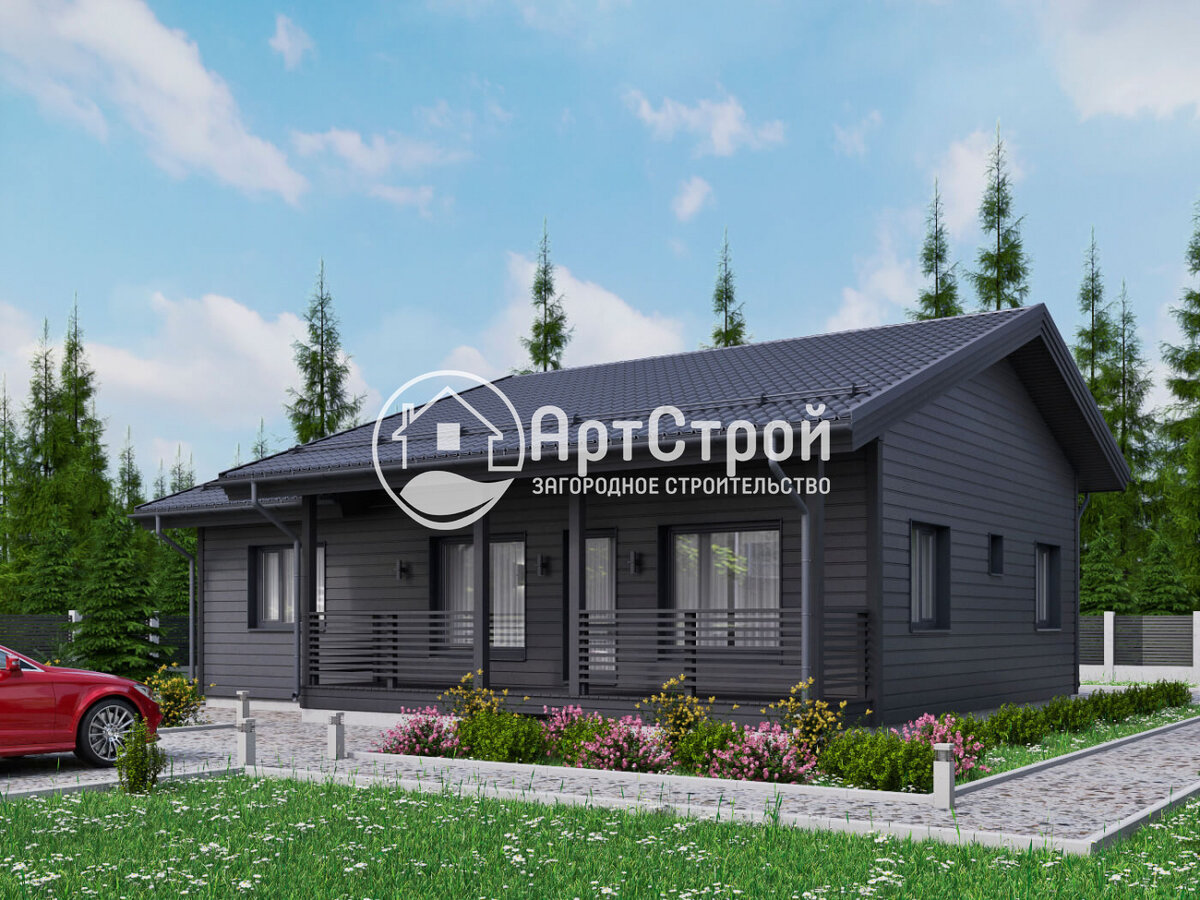 Дом Малвик, цвет фасада выбирает заказчик