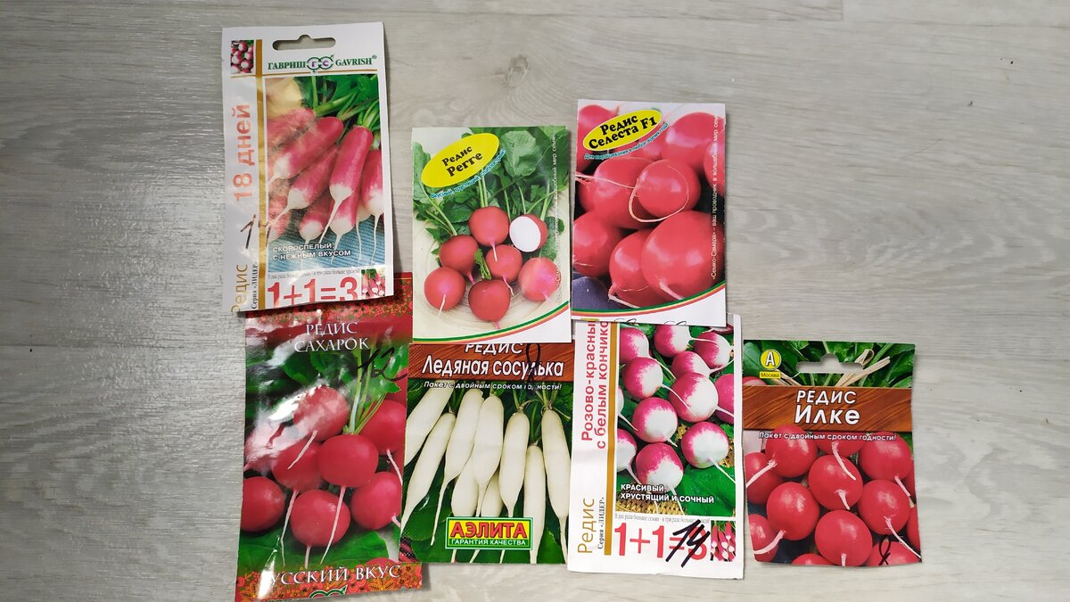 Это некоторые сорта редиса