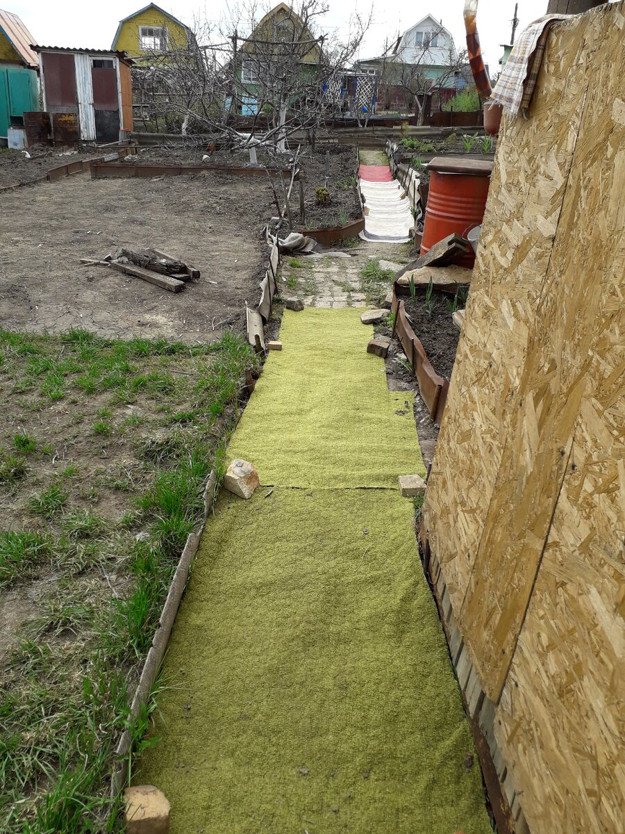 Вот такие дорожки получились. Фото автора