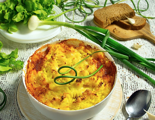 Куриная запеканка с сыром