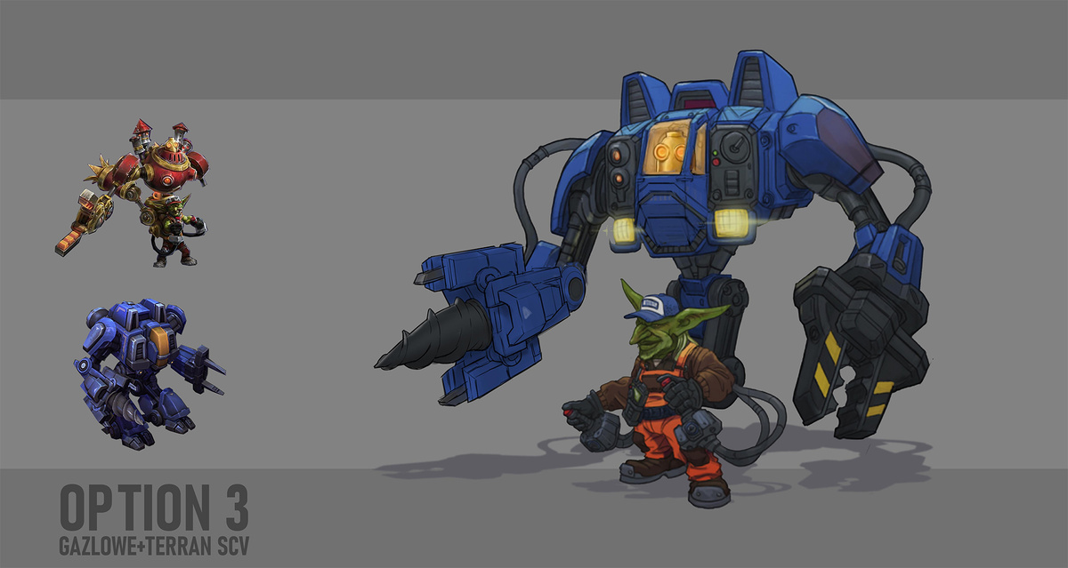 Новый облик Газлоу, созданный по мотивам КСМ из StarCraft.