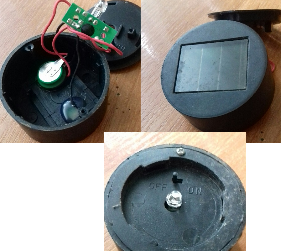 Электронное устройство: вид с разных сторон и содержимого внутри