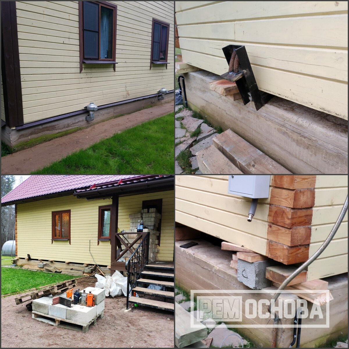                           Подъем и замена венцов дома из бруса в ДНТ Речное, Белоостров 