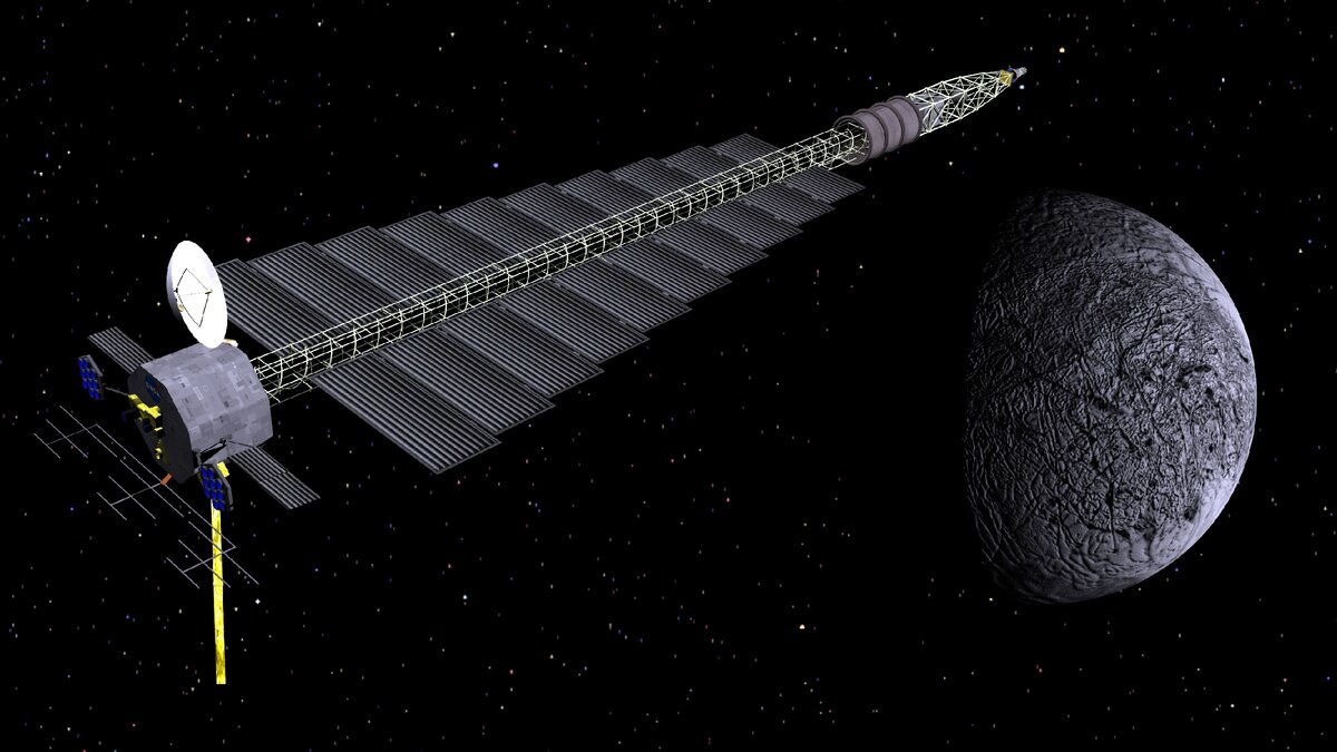 Проект JIMO создавался для активного исследования ледяных Юпитерианских лун, США, 2005 год. 