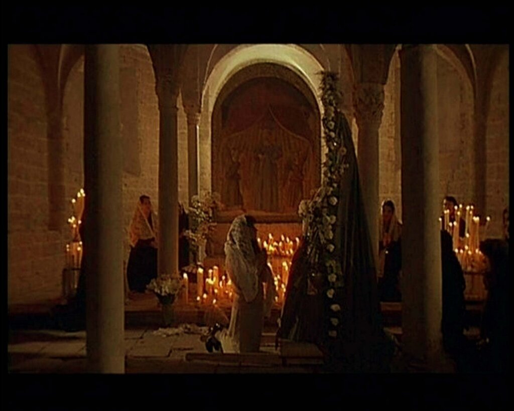 Кадр из фильма "Ностальгия" Андрея Тарковского