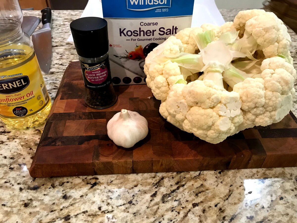 Вкусная цветная капуста с чесноком, в духовке