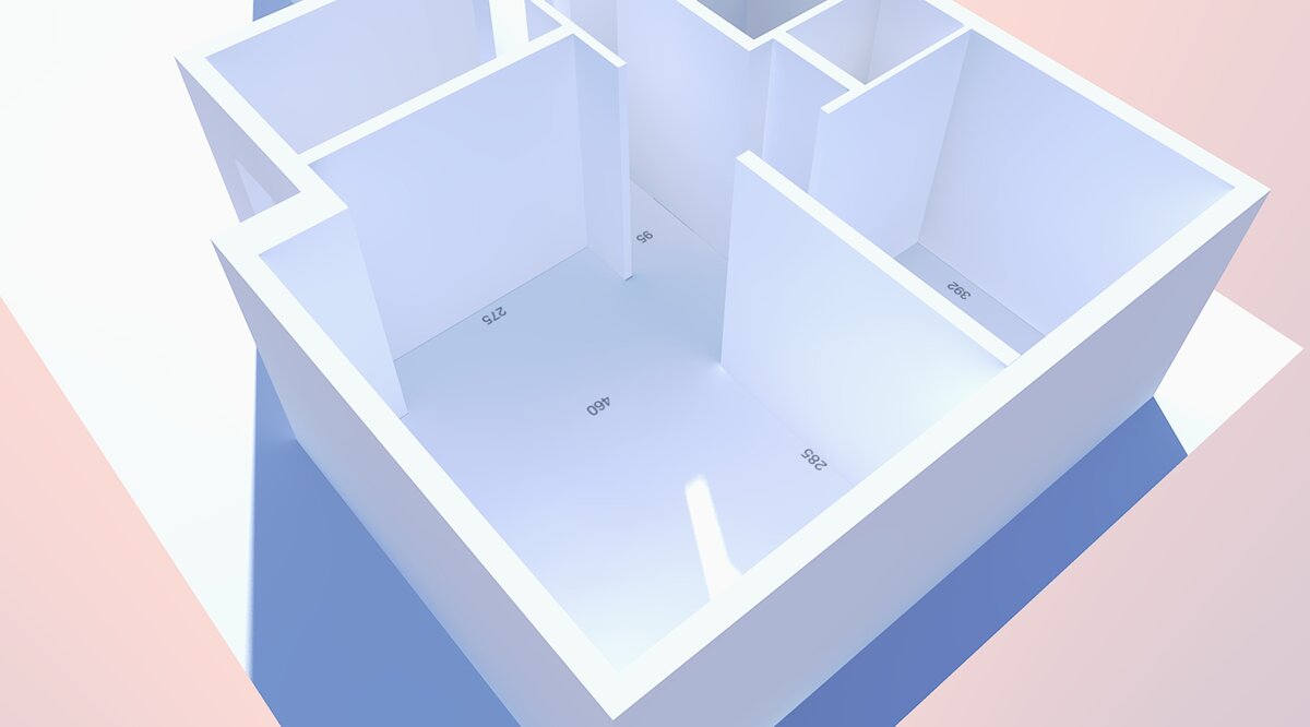 В SketchUp можно подгрузить планировку и обвести стены