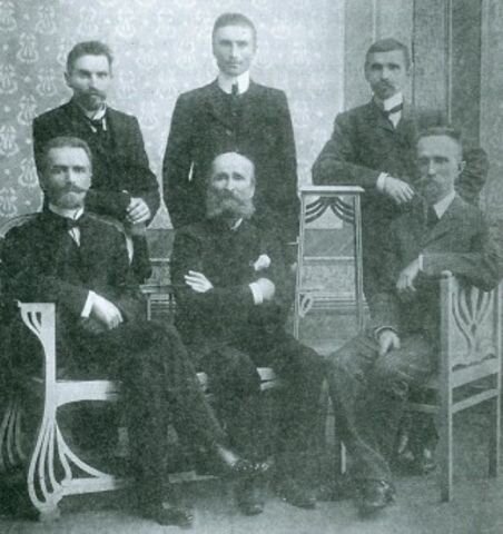 Веселовский Б.С. с сыновьями.