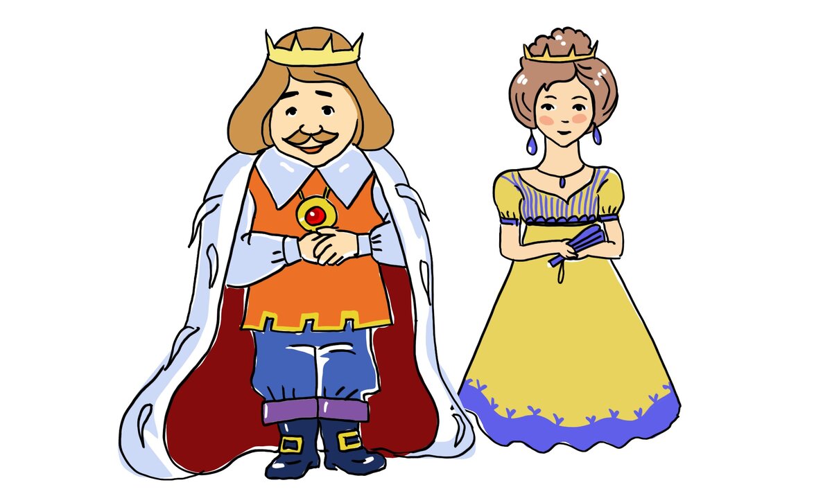 Король и Королева на прозрачном фоне