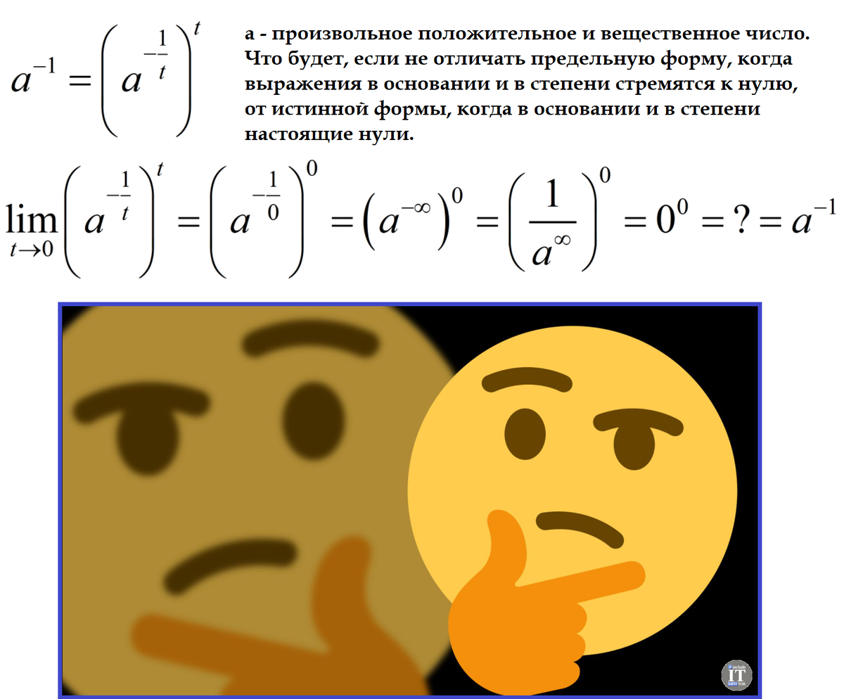 Нулевая степень числа