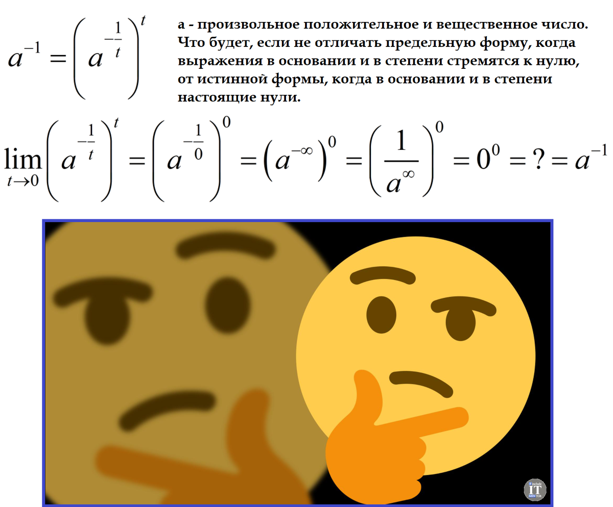 Почему нулевая степень равна 1