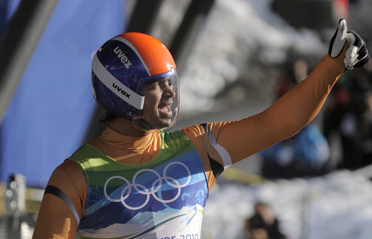 Шива Кешаван - индийский саночник, чемпион Азии