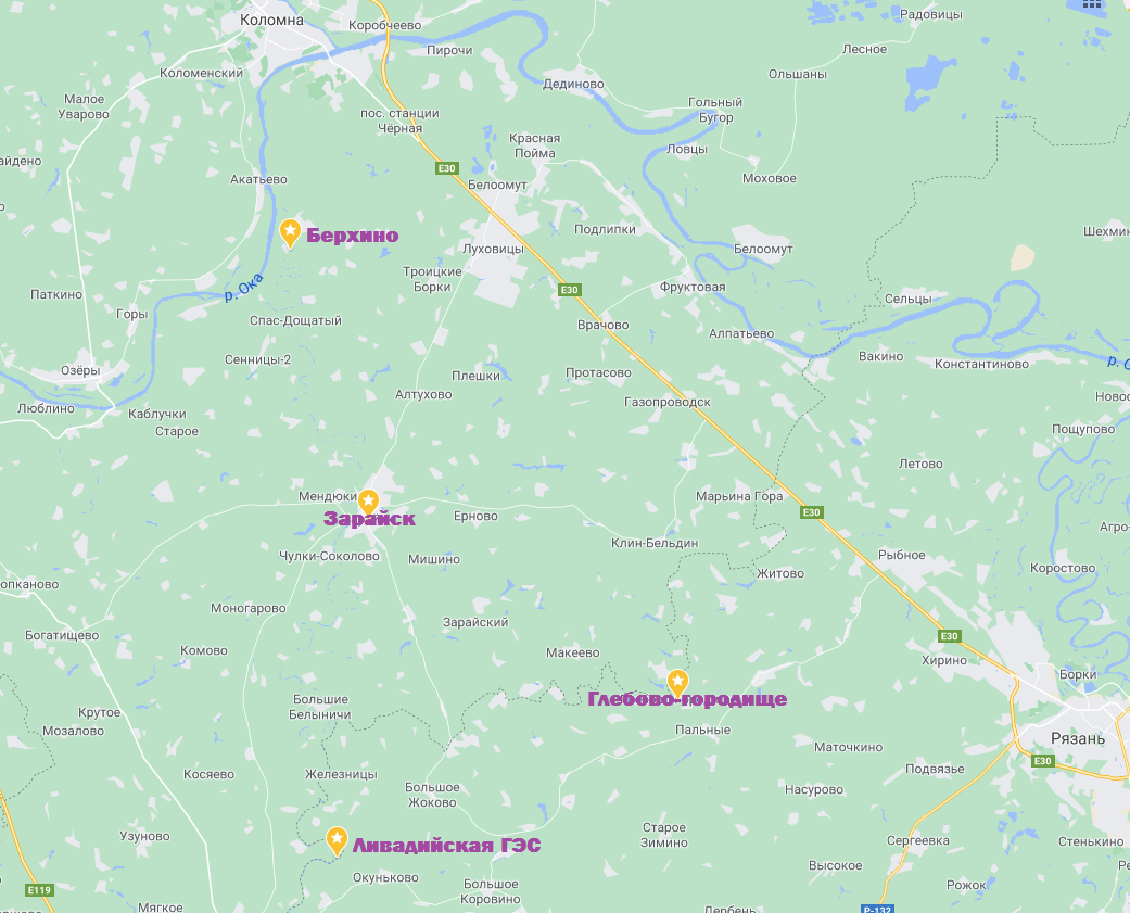 Карта осадков глебово городище