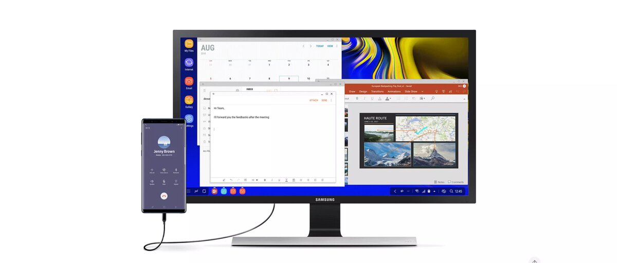 Samsung dex как подключить к пк