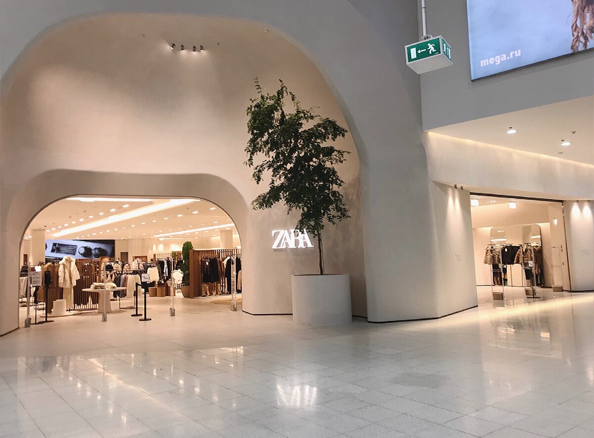 Обновлённая Zara в ТЦ Мега Парнас