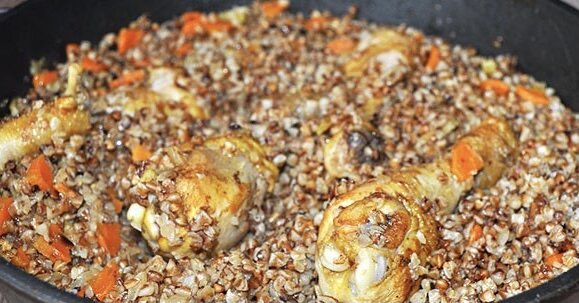 Курица с гречкой