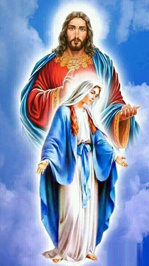 Изображение Иисуса и Девы Марии из открытых источников.