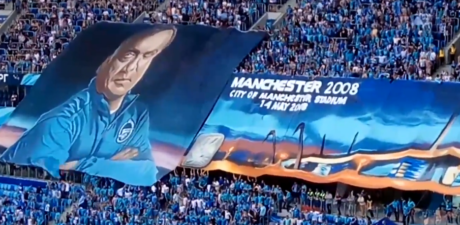 Перфоманс болельщиков Зенита