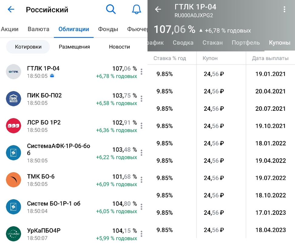 Как пример. Доходность в аж 9,85% годовых нивелировалась рынком до 6,78%.