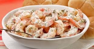 Креветки под сырным соусом 