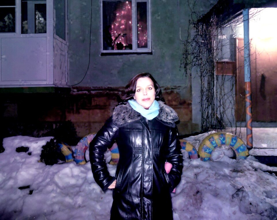 В новогоднюю ночь в родном дворе