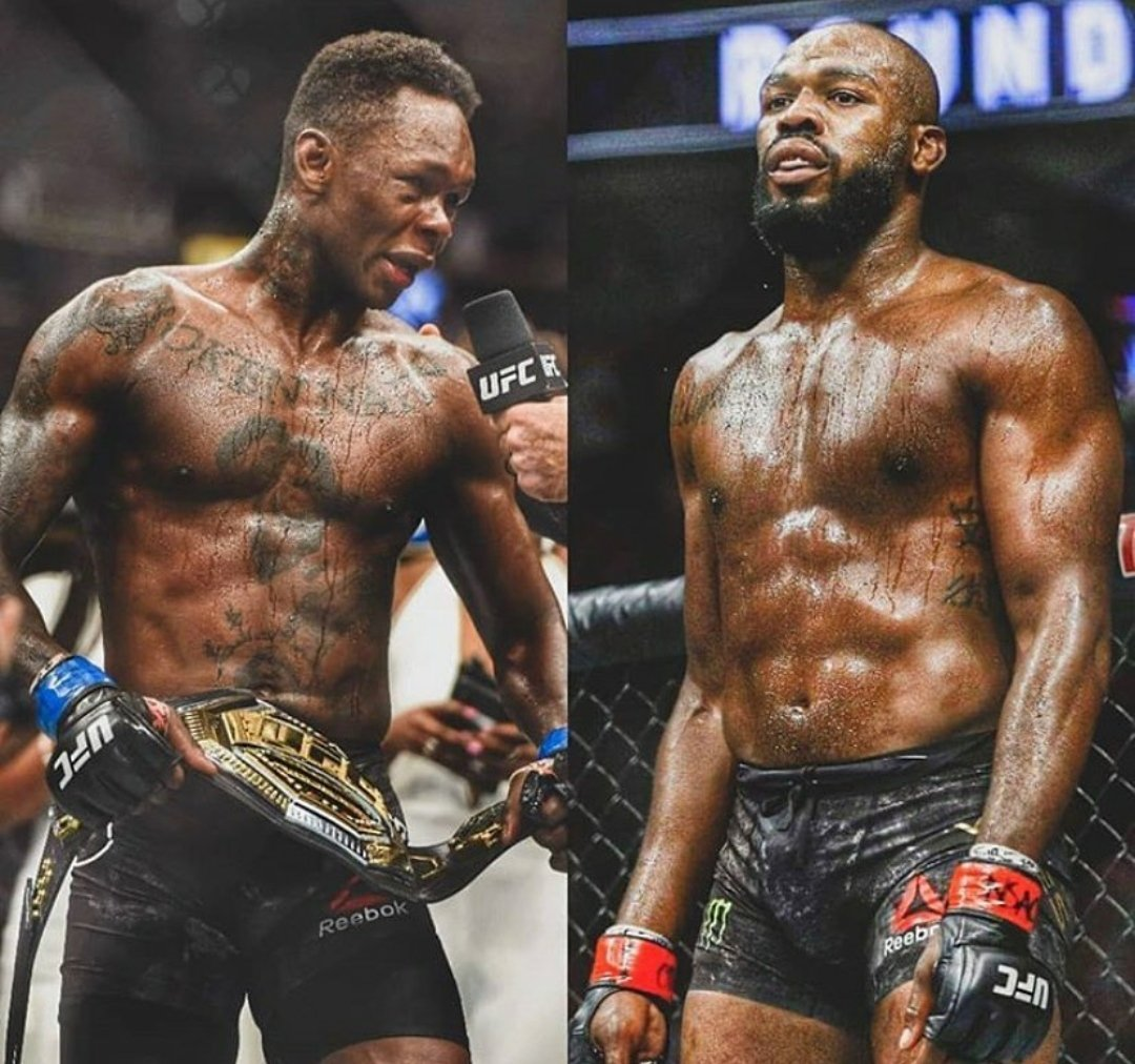 Исраэль Адесанья и Джон Джонс