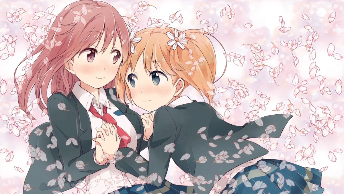 Смотришь седзе. Sakura Trick Харука. Аниме проделки Сакуры Харука. Харука Такаяма. Аниме Юри проделки Сакуры.