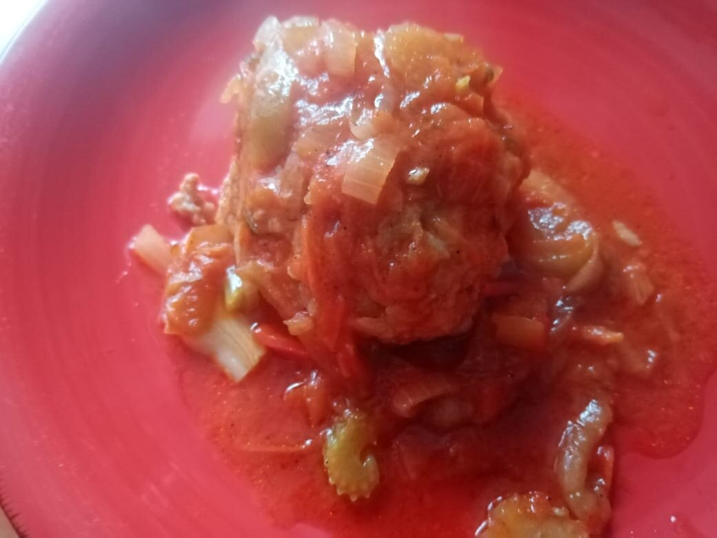 главный секрет успеха этого блюда овощной соус.