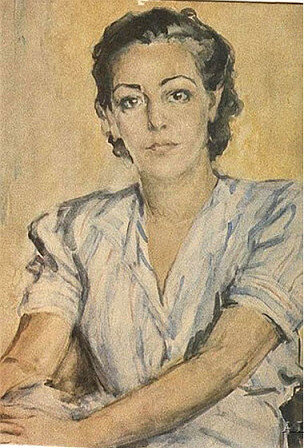 К.Н. Кравченко. Портрет Вероники Тушновой, 1952. Фото: https://ok.ru/group53118717001969