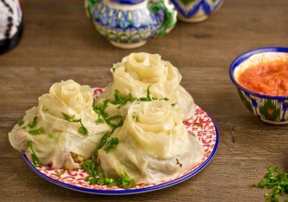 Хунон с мясом (Uzbek Steam Roll with Meat)