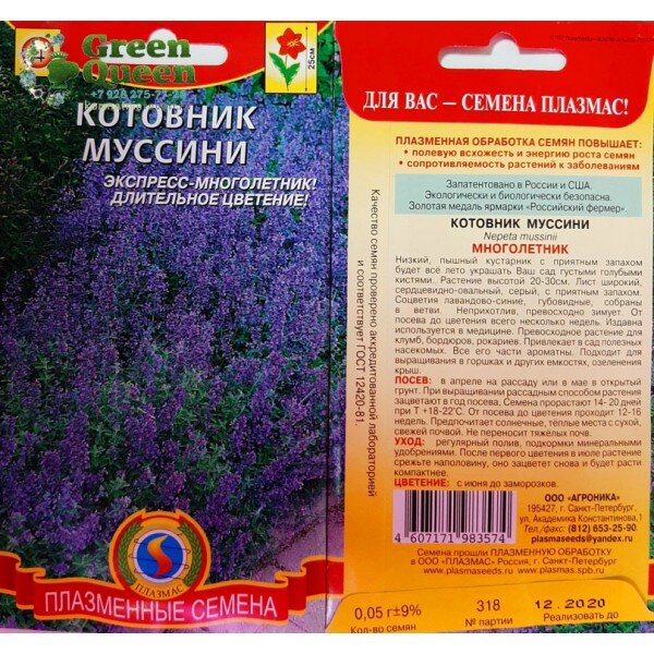 Шалфей дубравный схема посадки