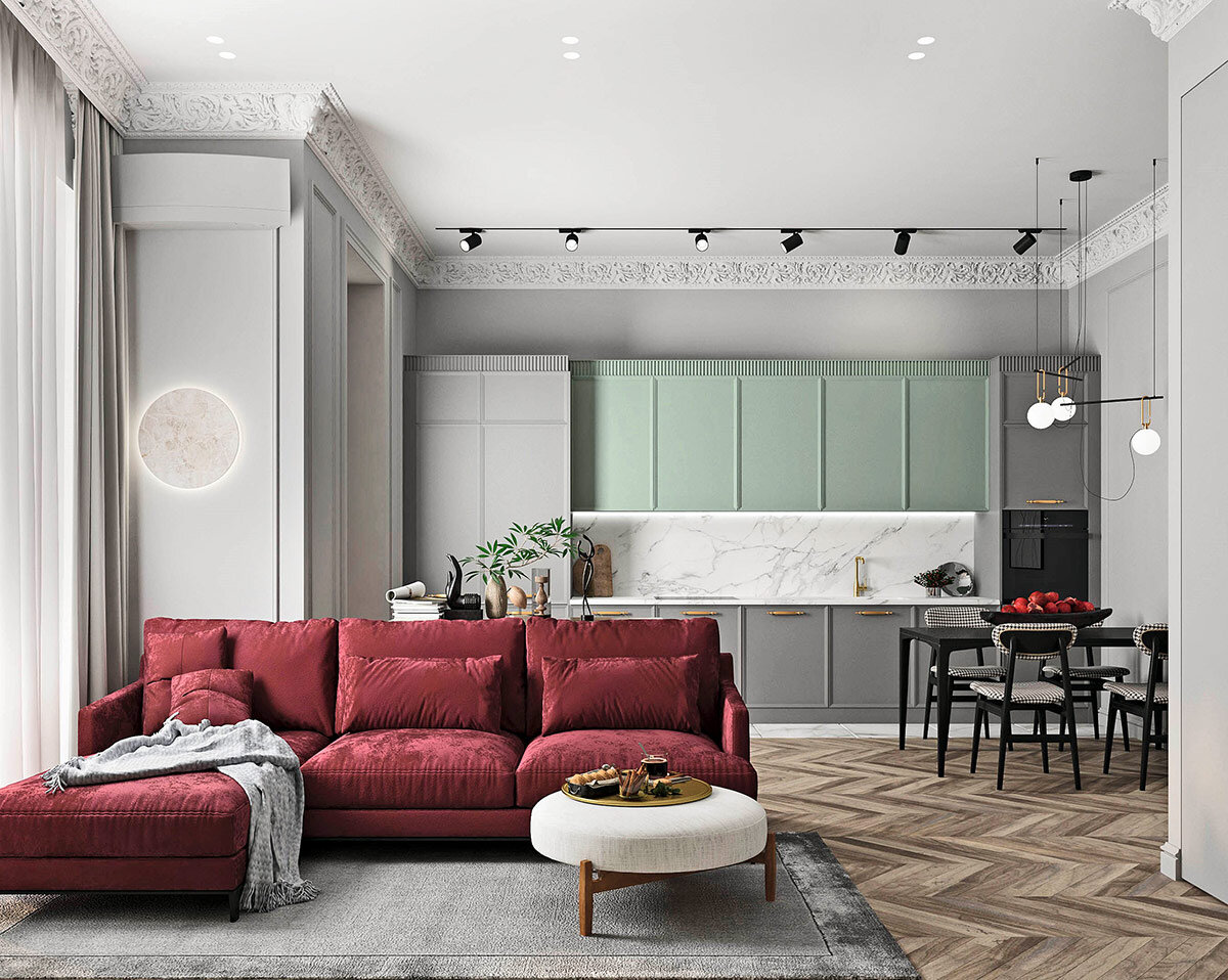 Гостиная-кухня