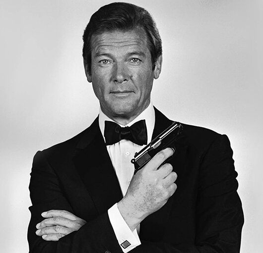 GPS-рисунок Джеймса Бонда (Роджер Мур) в пустыне