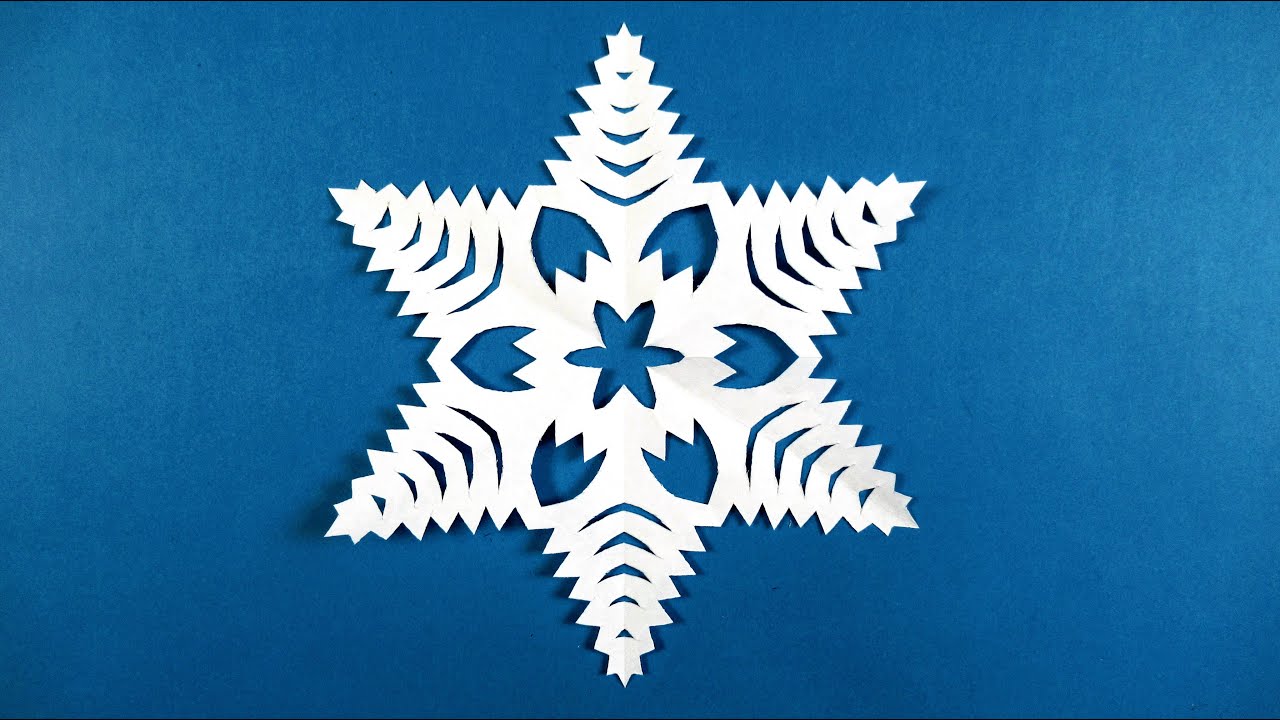 How to make a paper snowflake