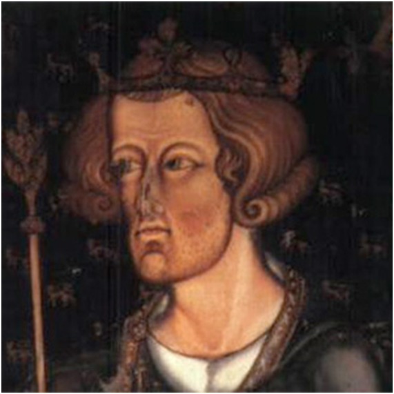Портрет в Вестминстерском аббатстве, на котором, как считается, изображен Эдуард I