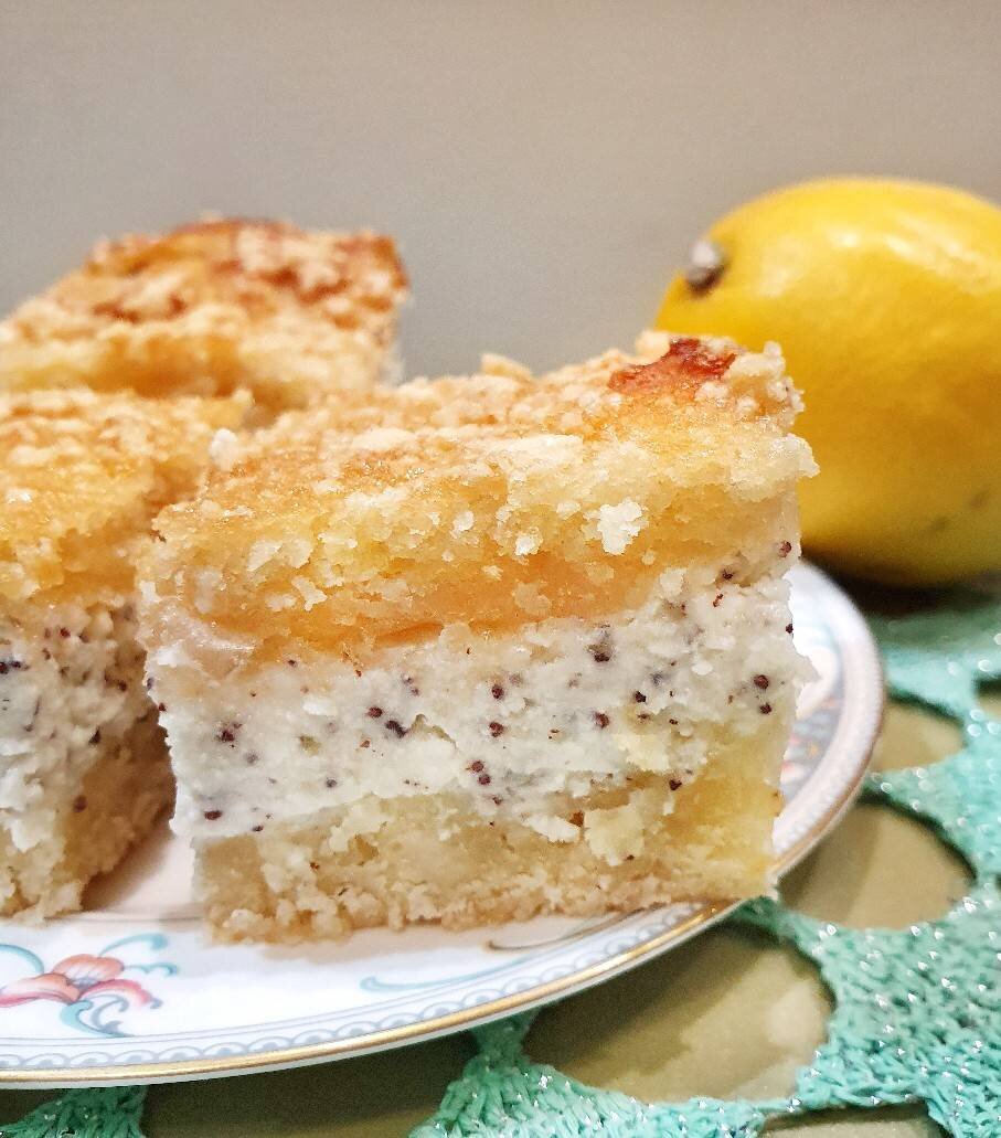 Творожно-лимонный пирог с маком | Овкусе.ру - Ежедневная готовка в радость!  Пошаговые рецепты с фото | Дзен