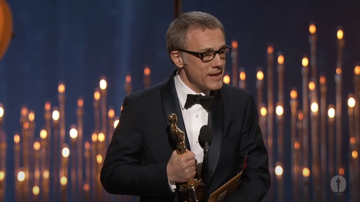 Выступление Вальца после того, как его признали лучшим актером второго плана